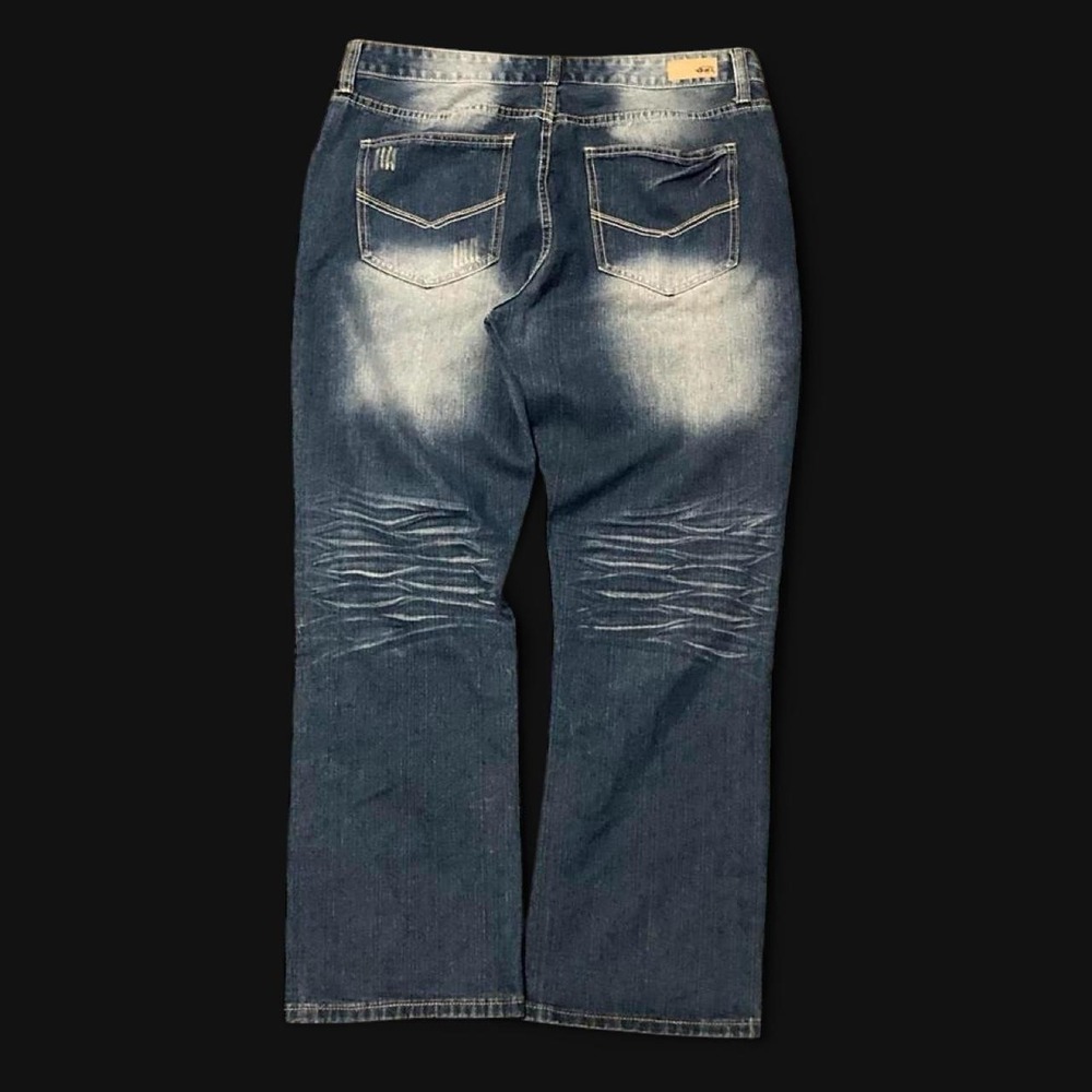 Ecko Unltd baggy blue jeans faded vintage 00s grunge 38(36x31)